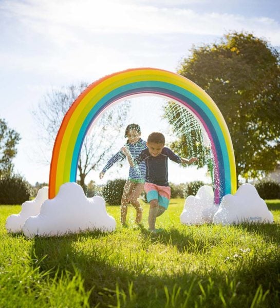 Hearth Song Inflatable Rainbow Sprinkler