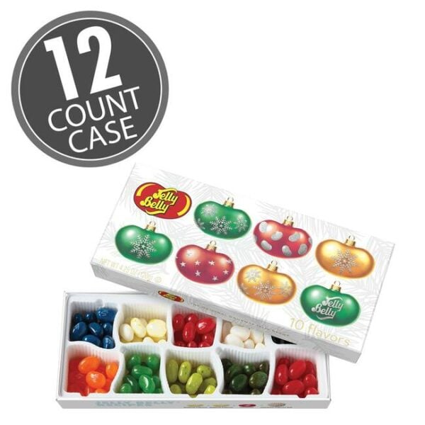 Jelly Belly 10-Flavor Christmas Gift Box 12-Count Case