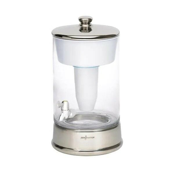 40-Cup Glass Water Filter Pitcher Carafe in Clear