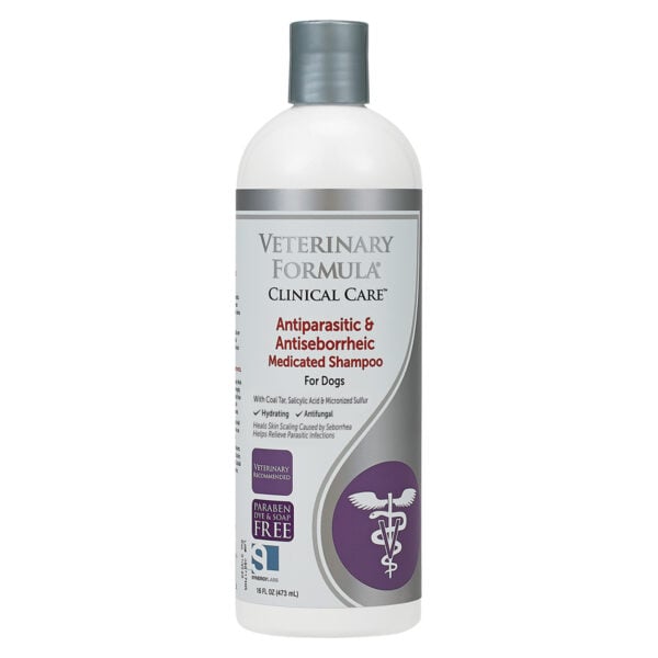 Veterinary Formula Clinical Care Antiparasitic & Antiseborrheic Shampoo for Dogs