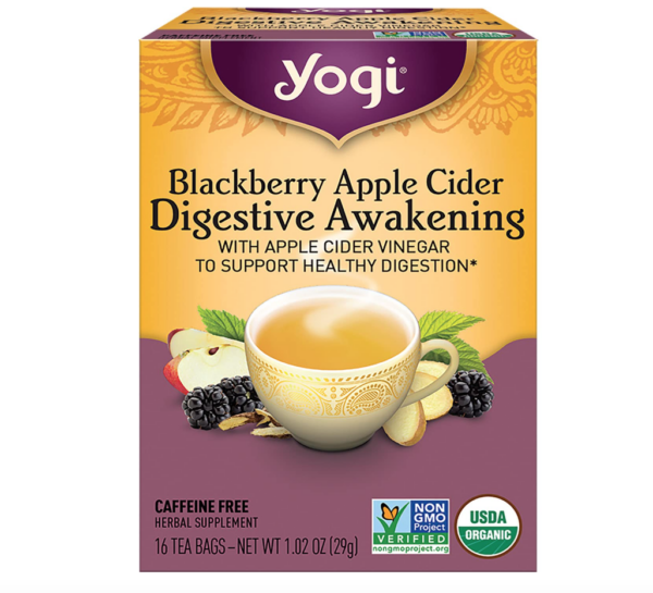 Yogi Tea Organic Blackberry Apple Cider Digestive Awakening 
